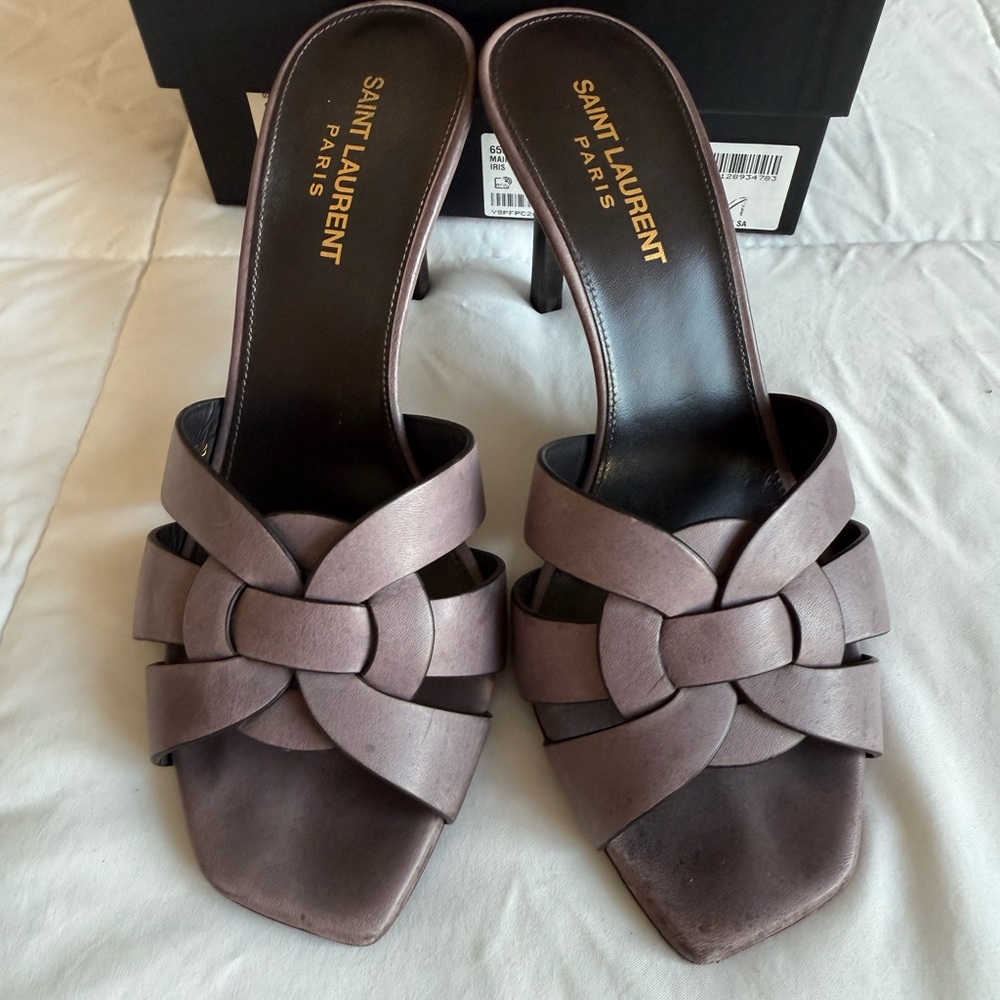 Saint Laurent Women's Mauve Heeled Sandals